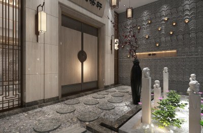 中式茶馆3D模型下载